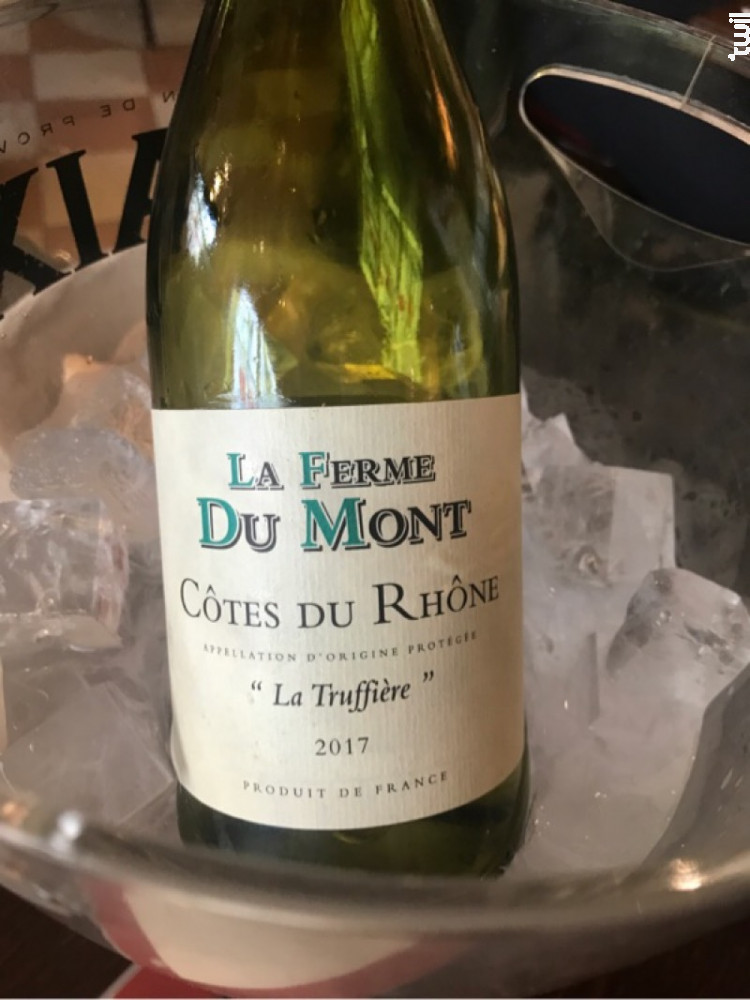 Achat Vin La Truffière Côtes Du Rhône Blanc La Ferme Du Mont