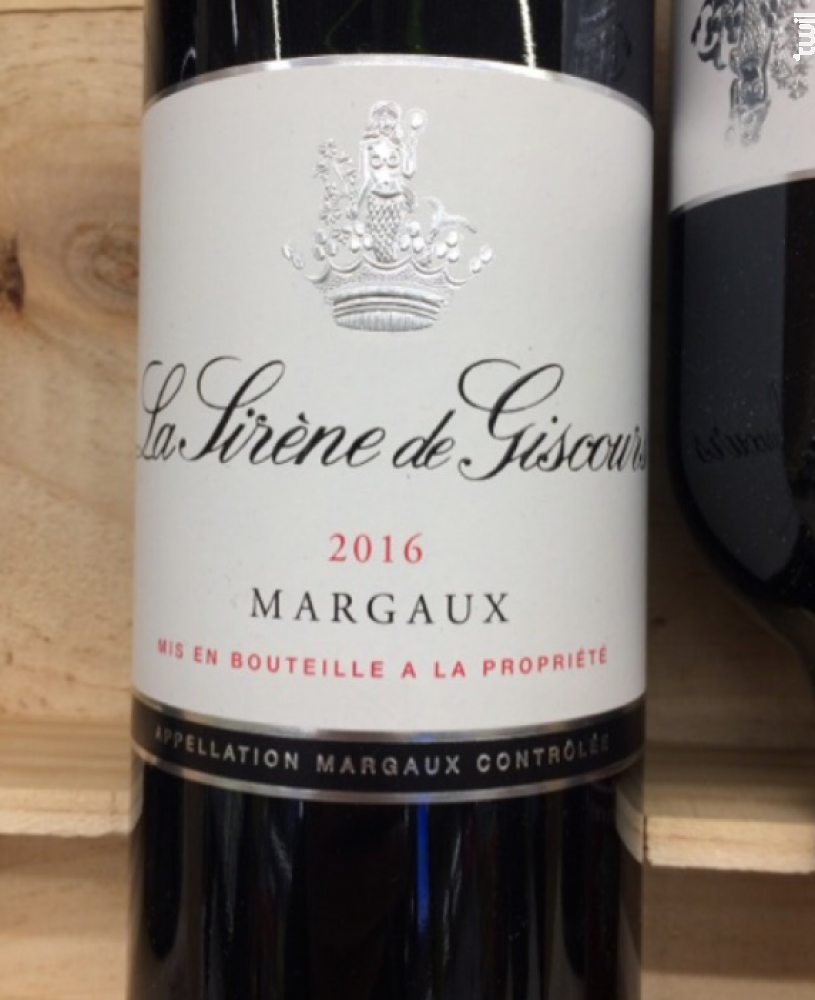 Achat Vin La Sirène De Giscours Rouge Château Giscours Margaux