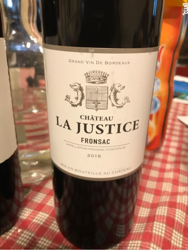 Achat Vin Château La Justice Rouge Fronsac Meilleur prix