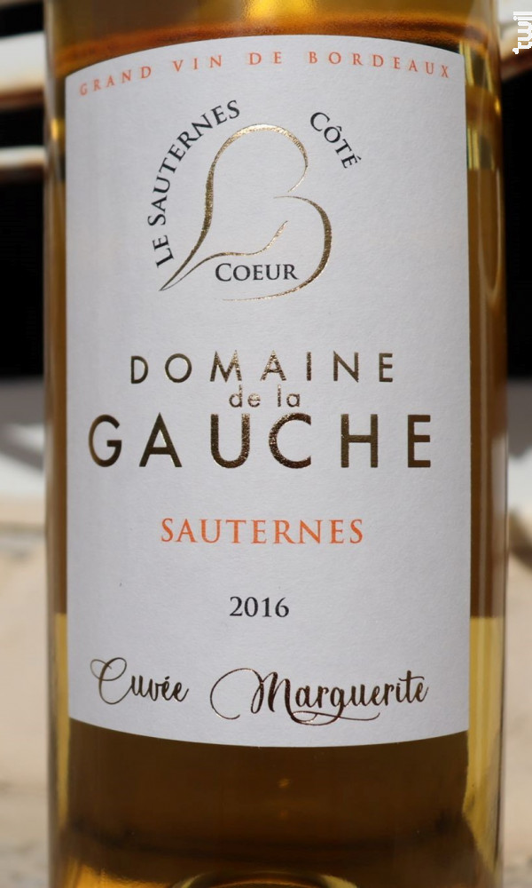 Achat Vin Cuvée Marguerite Blanc Domaine De La Gauche Sauternes Direct Producteur