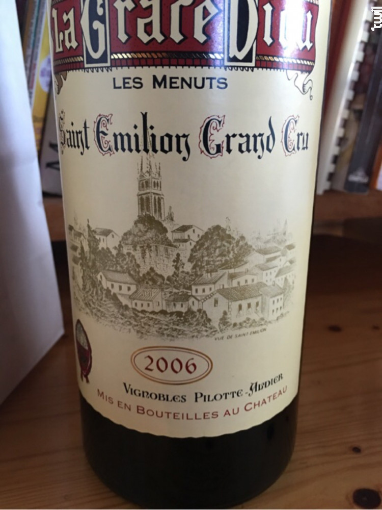 Achat Vin Château La Grâce Dieu Les Menuts Rouge Château La Grâce De Dieu Les Menuts