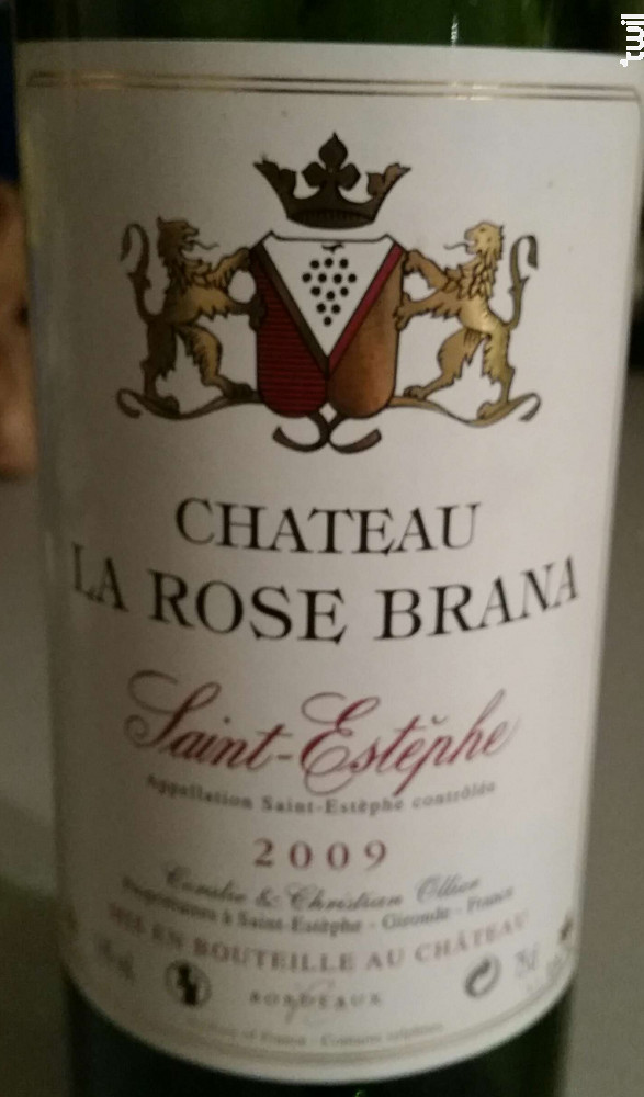 Achat Vin Magnum Château La Rose Brana Rouge Saintestèphe Meilleur