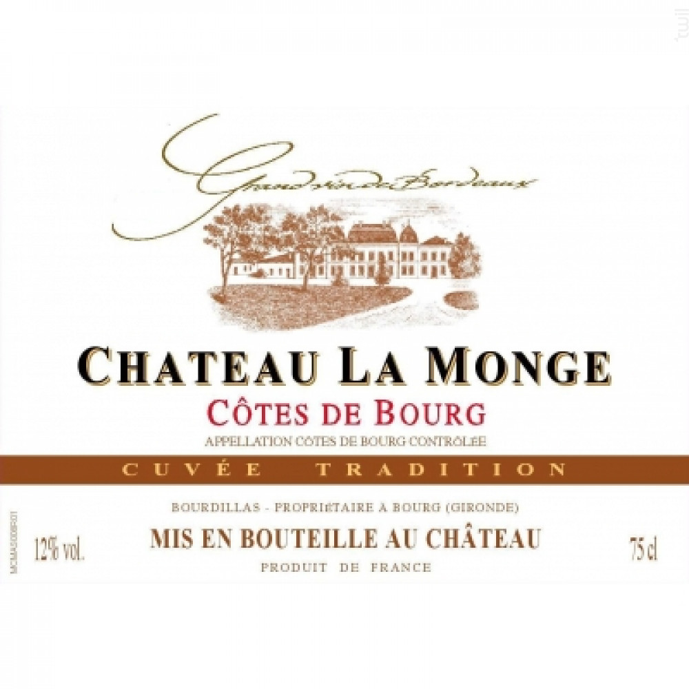 Achat Vin Château La Monge Cuvée