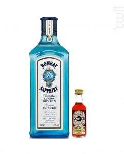 Gin Bombay Sapphire + Miniatura Martini - Bombay Sapphire - Non millésimé - 