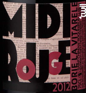 Midi Rouge - BORIE LA VITARELE - 2018 - Rouge