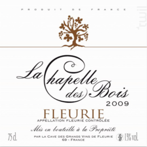 Fleurie - La Chapelle des Bois - Cave de Fleurie - 2020 - Rouge