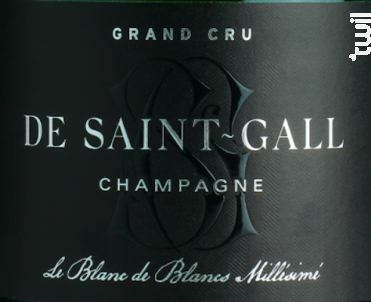 Blanc de Blancs Millésimé Grand Cru - Champagne de Saint-Gall - 2015 - Effervescent