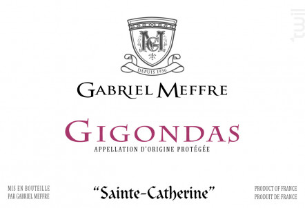Gigondas Sainte Catherine - Maison Gabriel Meffre - 2019 - Rouge