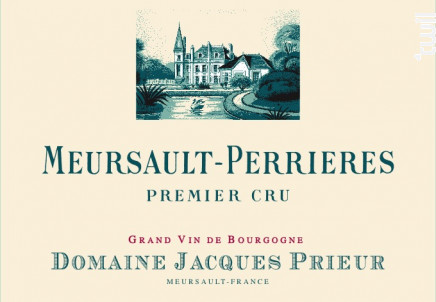 Meursault Perrières 1er Cru - Domaine Jacques Prieur - 2018 - Blanc