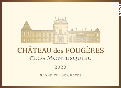 Château des Fougères Clos Montesquieu - Clos Montesquieu Château des Fougères - 2022 - Rouge