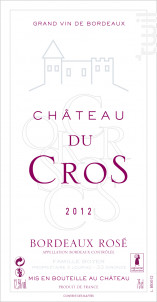 CHATEAU DU CROS - Château Du Cros • Famille Boyer - 2019 - Rosé