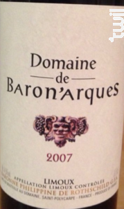 DOMAINE DE BARON'ARQUES - Domaine de Baronarques - 2011 - Rouge