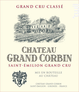 Château Grand Corbin - Château Grand Corbin - 2015 - Rouge