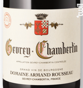 GEVREY CHAMBERTIN - Domaine Armand Rousseau - 2019 - Rouge