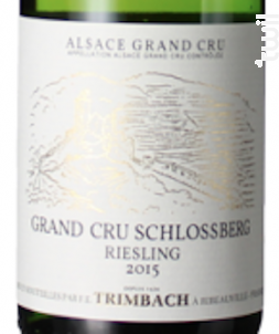 Riesling Grand Cru Schlossberg - Trimbach - 2017 - Blanc