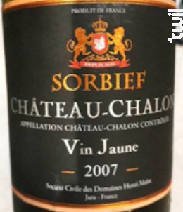 Château Chalon - Domaine du Sorbief - 2007 - Blanc