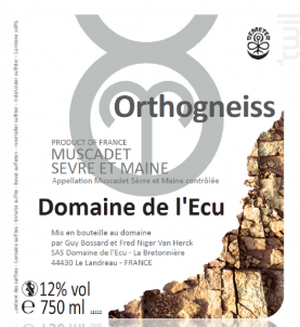 Orthogneiss - DOMAINE DE L'ÉCU - 2022 - Blanc