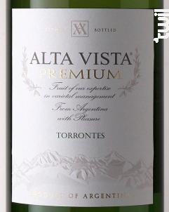 Alta Vista Torrontes Premium - Alta Vista - 2018 - Blanc
