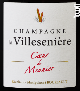 Cœur de Meunier • Extra Brut - Champagne La Villesenière - 2016 - Effervescent