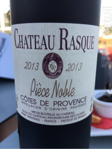 Pièce Noble - Château Rasque - 2020 - Rouge