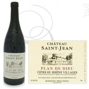 Château Saint Jean Plan de Dieu - Château Saint Jean - 2019 - Rouge