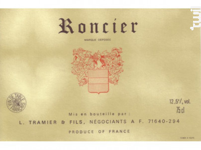Roncier - Maison L. Tramier et Fils - Non millésimé - Rouge