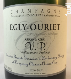 Egly-Ouriet Extra-brut Grand Cru V.P. - Champagne Egly-Ouriet - Non millésimé - Effervescent