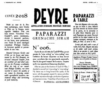 N°002 Le Paparazzi - Domaine des Peyre - 2018 - Rosé