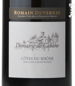 Domaine de Cabane - Côtes-du-Rhône - Romain Duvernay - 2017 - Rouge