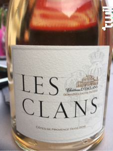 Les Clans - Château d'Esclans - Sacha Lichine - 2017 - Rosé