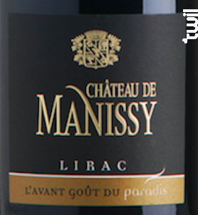 Lirac - Avant-gout Du Paradis - Château de Manissy - 2019 - Rouge