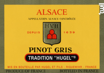 Pinot Gris Tradition - Maison HUGEL & Fils - 2014 - Blanc