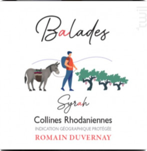 Balades Syrah - Romain Duvernay - 2020 - Rouge