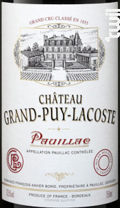 Château Grand-Puy-Lacoste - Château Grand-Puy-Lacoste - 2016 - Rouge