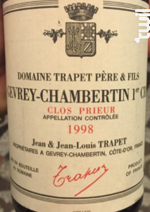 Gevrey-Chambertin Clos Prieur - Domaine Trapet - 2018 - Rouge