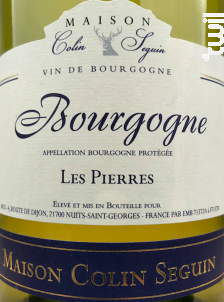 Bourgogne Les Pierres - Tradition - Maison Colin Seguin - Non millésimé - Blanc