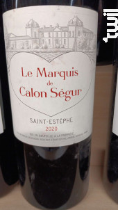 Le Marquis de Calon - Château Calon Ségur - 2020 - Rouge