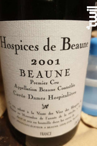 Beaune Premier Cru Cuvée Dames Hospitalières - Hospices de Beaune - 2020 - Rouge