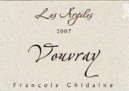 Les Argiles - Domaine FRANCOIS CHIDAINE - 2023 - Blanc