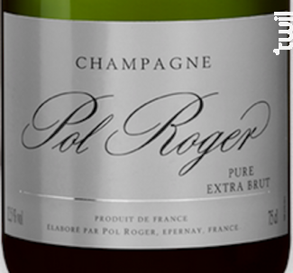 Pure Extra brut - Champagne Pol Roger - Non millésimé - Effervescent
