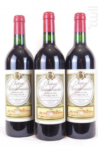 Coffret 3 bouteilles - Château Rauzan-Gassies - Château Rauzan-Gassies - 1988 - Rouge