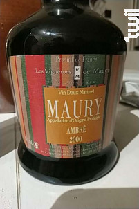 Grenat Récolte - Les Vignerons de Maury - 2020 - Rouge