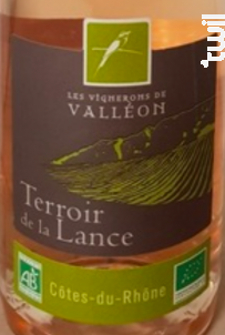 Terroir de Lance - Les Vignerons de Valleon - 2018 - Rosé