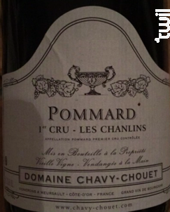 Pommard Premier Cru Les Chanlins - Domaine Chavy-Chouet - 2021 - Rouge