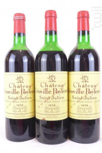 Coffret 3 bouteilles - Château Léoville Poyferré - Château Léoville Poyferré - 1978 - Rouge