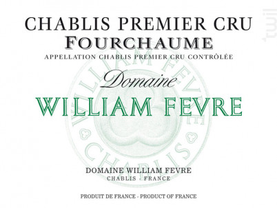 Chablis Premier Cru - Fourchaume - Domaine William Fèvre - 2013 - Blanc
