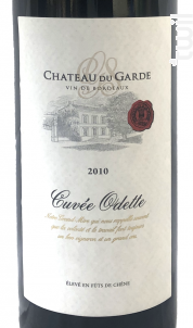 Cuvée Odette - Château du Garde - 2010 - Rouge
