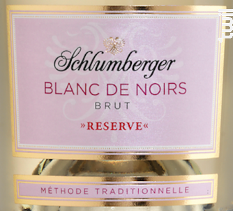 Schlumberger Blanc de Noirs - Brut - Réserve - Schlumberger - Non millésimé - Effervescent