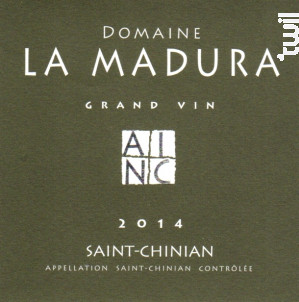 La Madura Grand Vin - Domaine La Madura - 2016 - Rouge