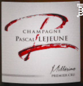 Millésime 2007, Premier Cru - Champagne Pascal Lejeune - 2000 - Effervescent
